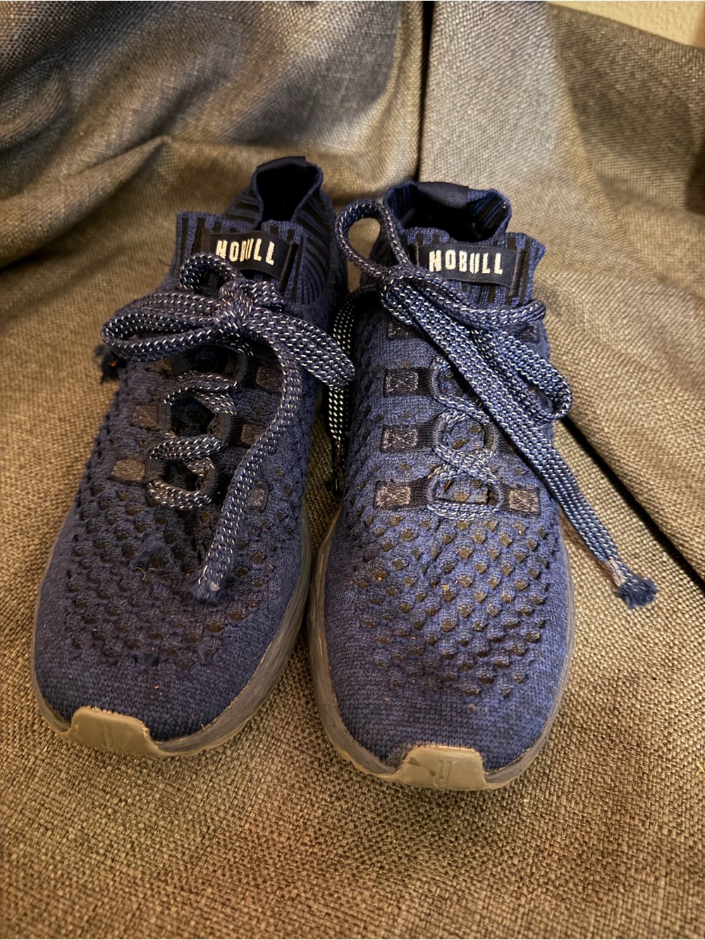NOBULL Diamond Knit Runner Women’s Size 8.5 Navy Blue Athletic Running Shoes
